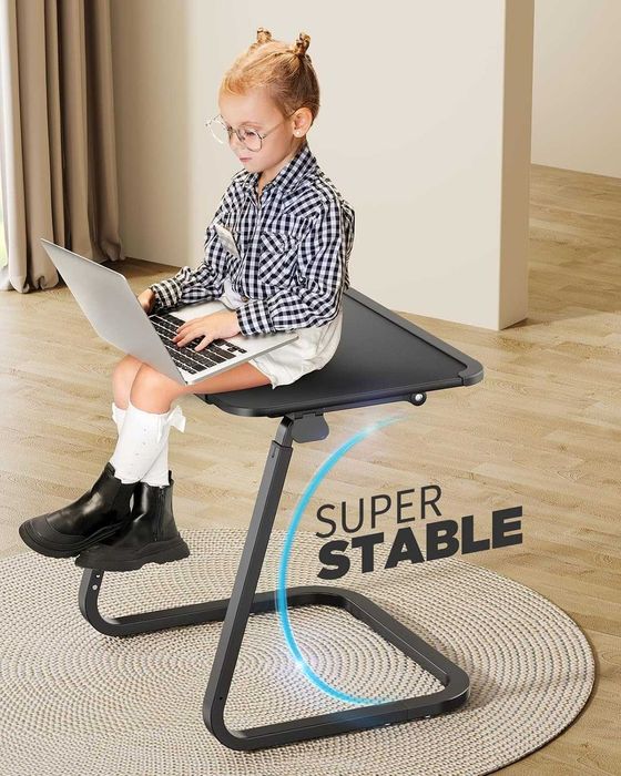 SAIJI помощна маса с регулируема височина и поставка за чаша