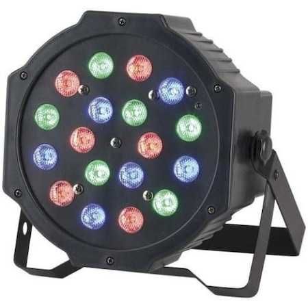 Proiector lumini Par Led 18x1W Slim,Dmx in-out, Microfon, Cooler,nou
