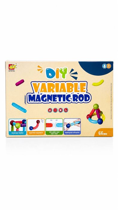 DIY Variable Magnetic Rod — магнитный конструктор для детей