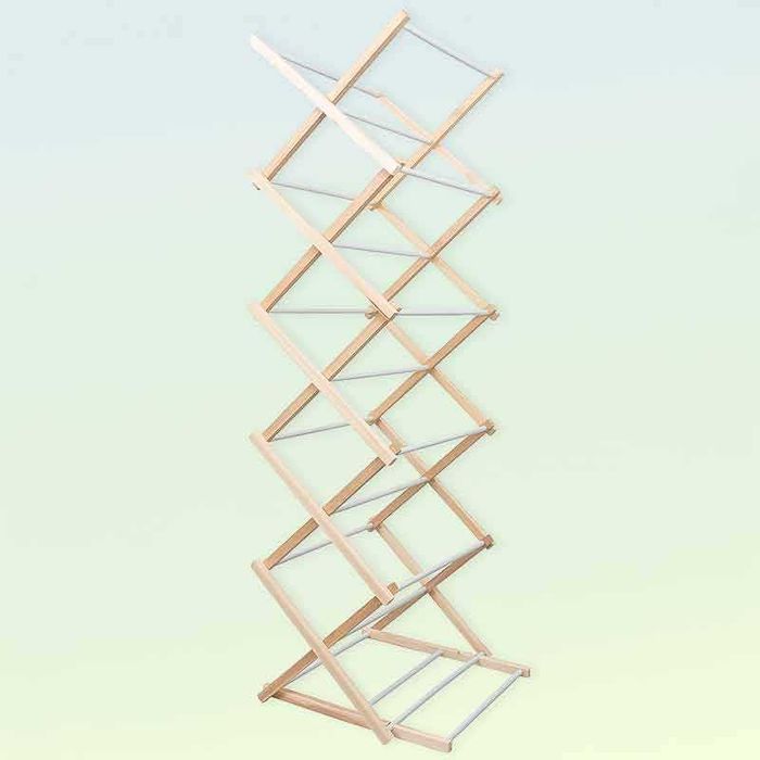 Дървена сгъваема сушилня за дрехи 178 × 54 см