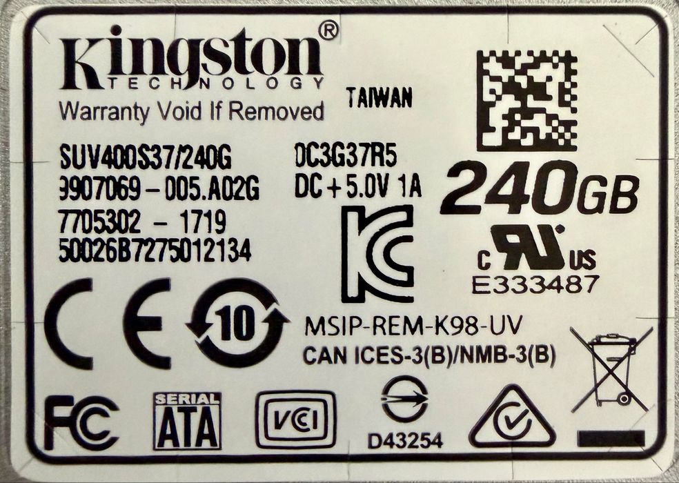 Ssd 240gb kingston