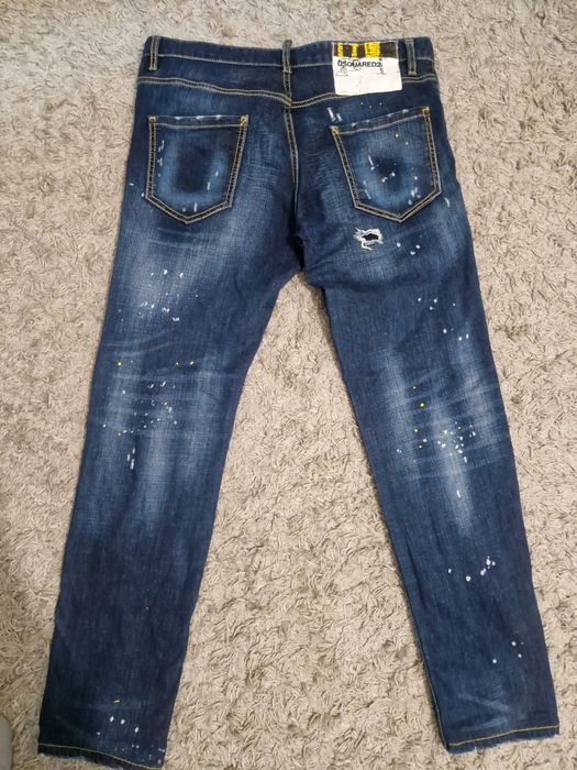 Dsquared2 blugi originali, marimea 48, straight fit dark blue