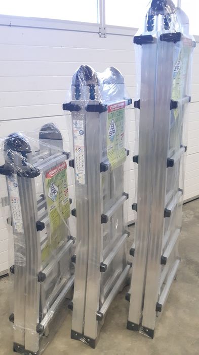 Scară din aluminiu profesională STP Click Clack diferite modele