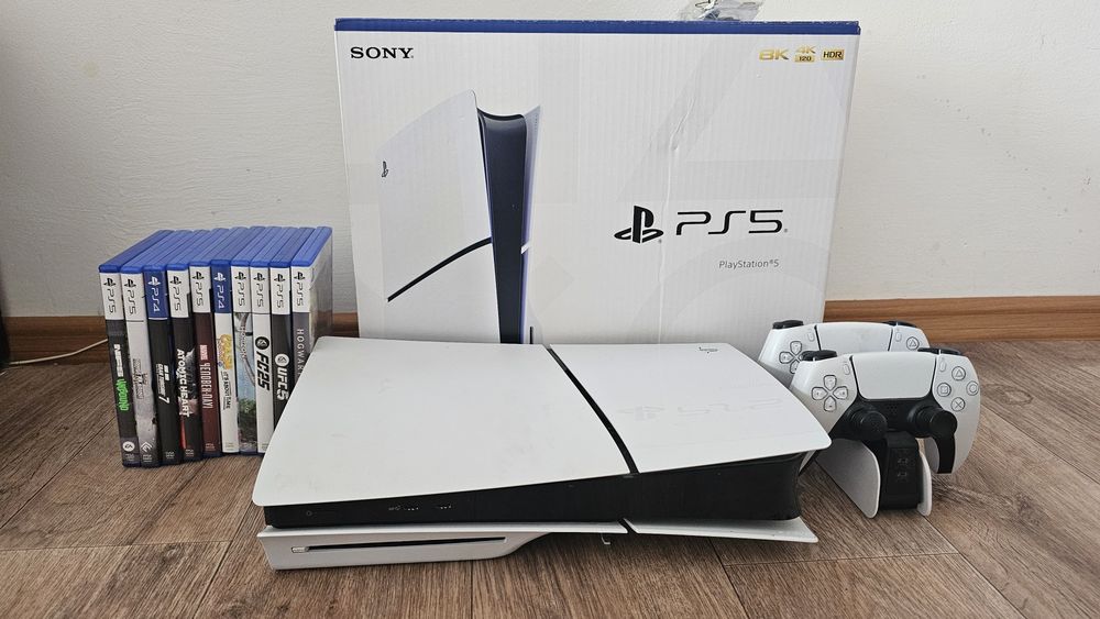 Продам ps5 slim в полной комплектации