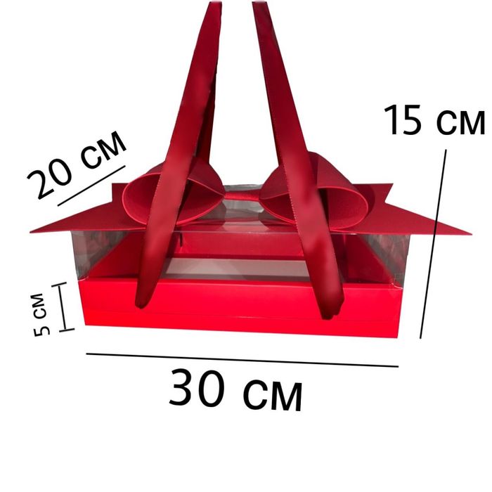 Коробка для клубники с Бантом