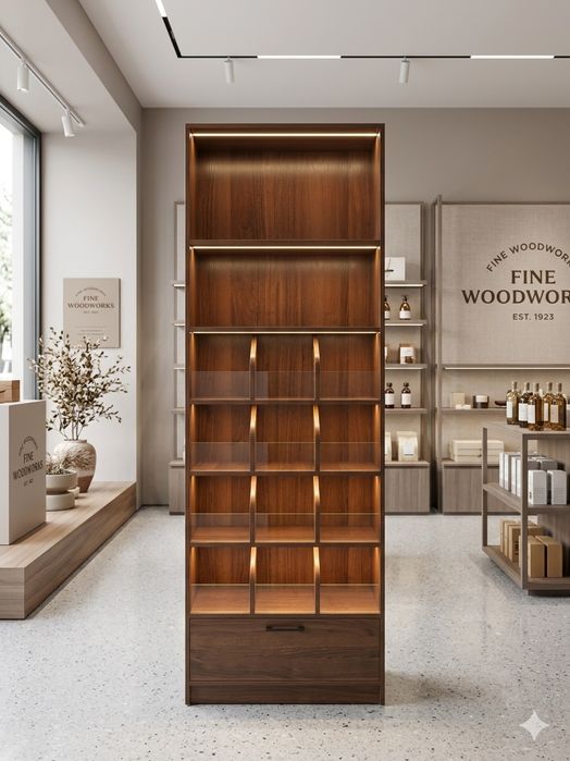 Торговая витрина премиум-класса с LED-подсветкой