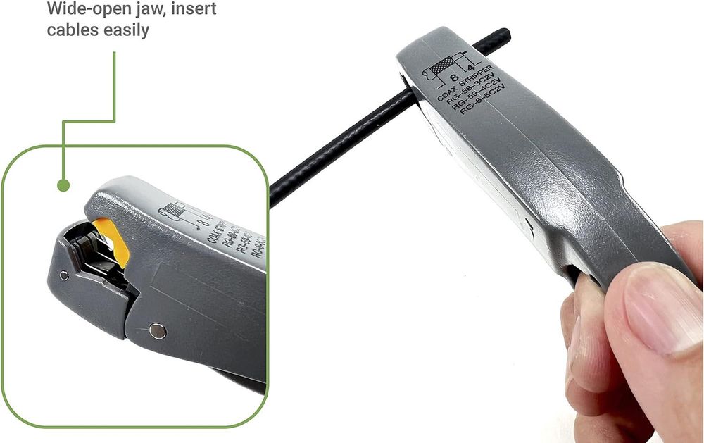 Instrument de decupare a cablului coaxial / NOU