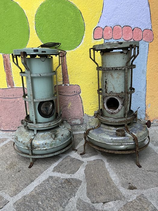 Големи ретро лампи/фенери на газ