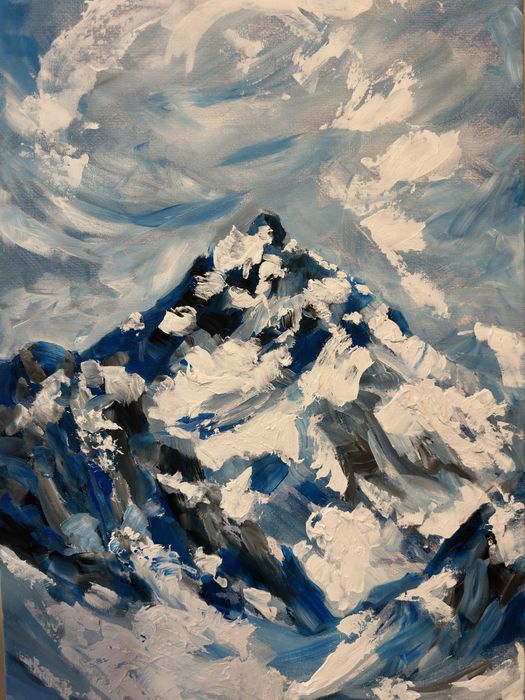 Vand tablou in stil mixed-media