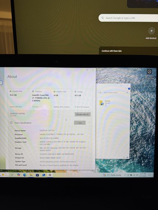 Laptop Asus ROG GL553VE i7-7700HQ 1050Ti 4G 16GB RAM 1TB schimb cu PS