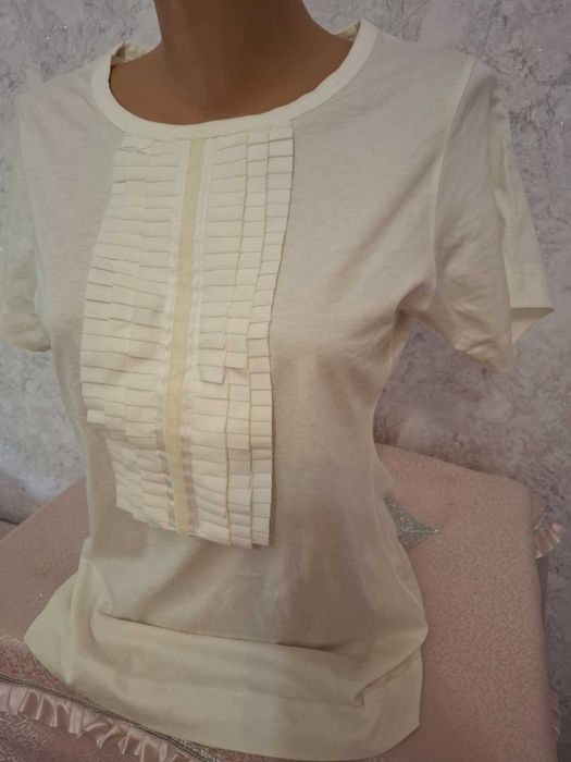 ZARA Бяла Тениска