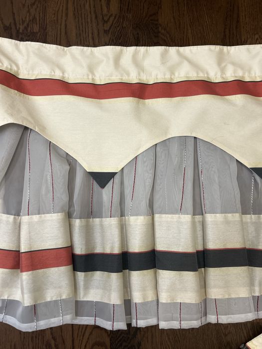 Комплект шторы, ламбрикен, тюль