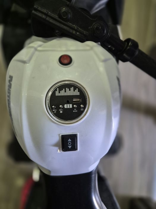 Motocicleta electrica copii NINJA DUO alb