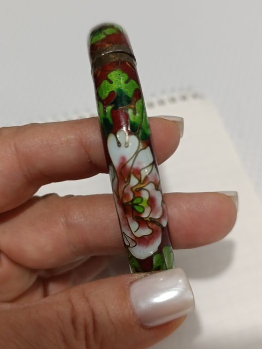 Винтажный браслет. Клуазоне.