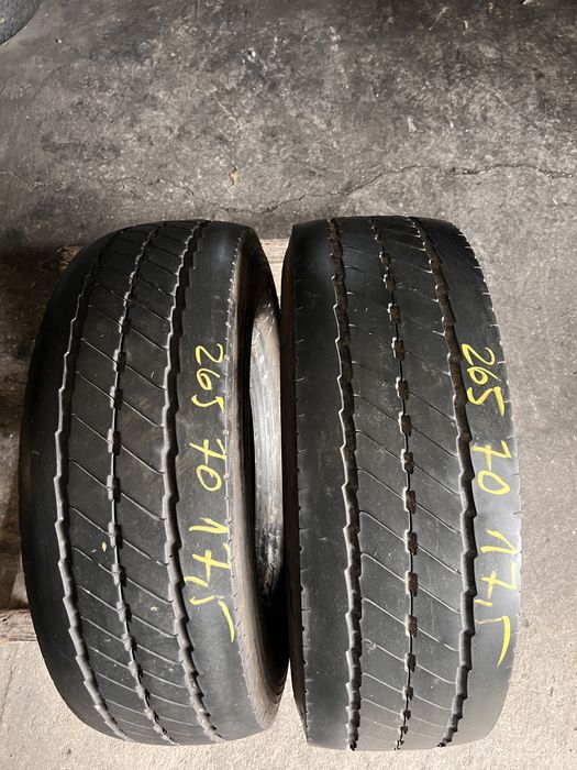 2 anvelope camion 265/70/17.5 , GoodYear , 7.5 mm