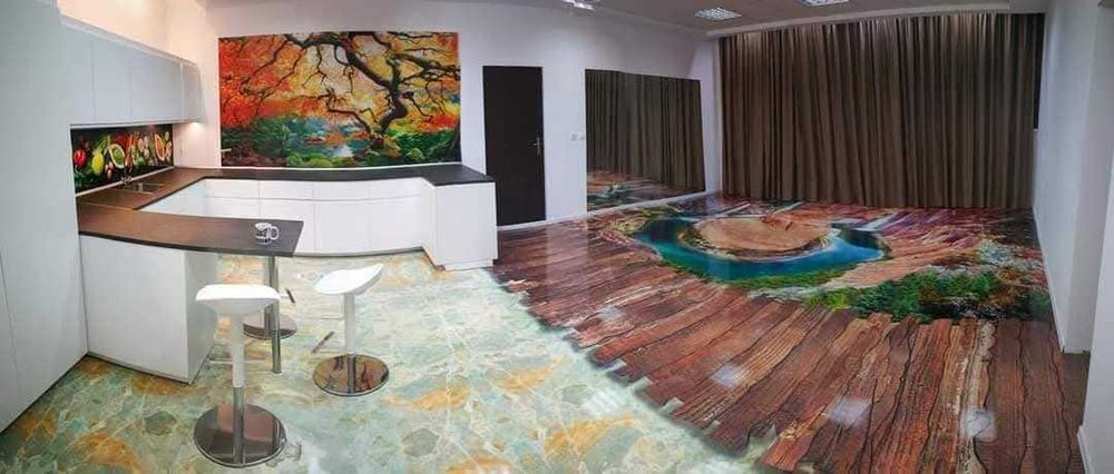 Placari podele si pereti cu imagini 3D Luminescente