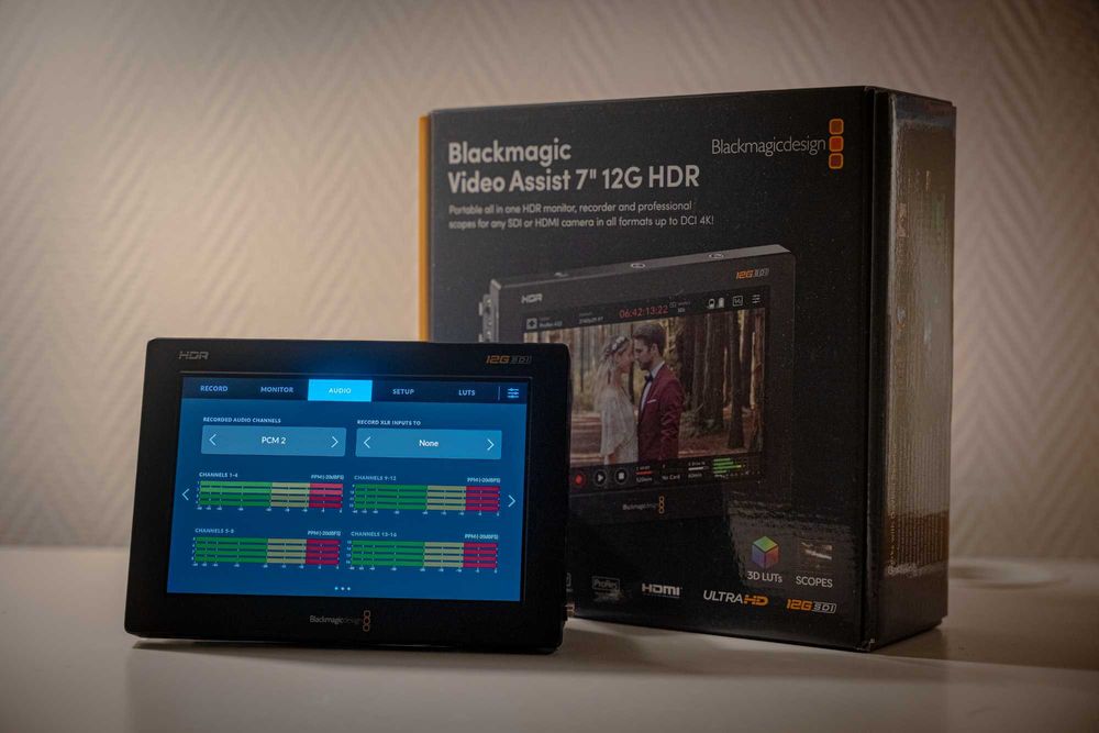 Monitor Blackmagic Video Assist 7" 12G HDR - Puțin utilizat, Cutie originală