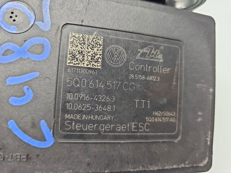 Pompa ABS  AUDI A3 (8V1) [Fabr 2012-2017] 5Q0614517CG 2.0 TDI CRLB 110