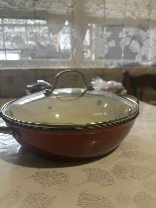 Сотейник, глубокая сковорода Fissman, чугун покрытый эмалью