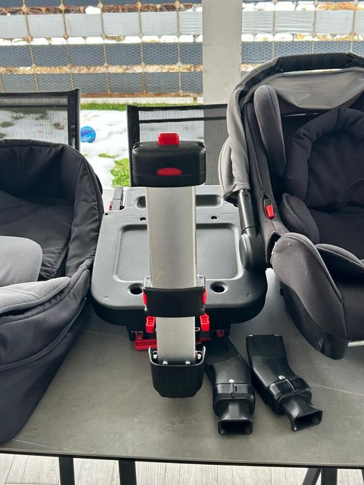Cărucior  3 in 1 cu landou, scoica cu isofix