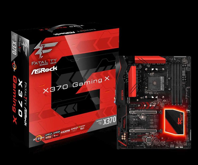 kit AM4 R7 3700X tray+ Asrock Fatal1ty X370 Gaming X la cutie
