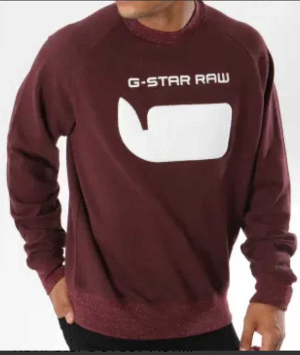 G-Star Raw Big Logo Red Sweatshirt S