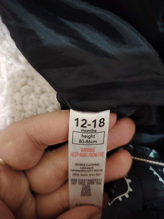 Комбензон на мальчика George Clothing на возраст 12–18 месяцев