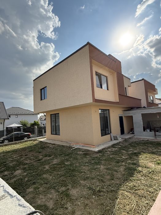 Vila P+1, 4 camere, placa beton,proiect Mediteranean,Valu lui Traian