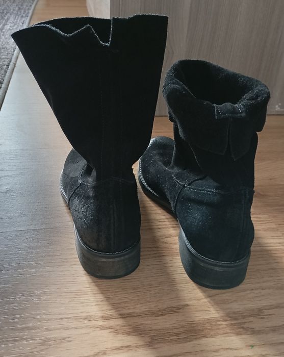 Ghete dama piele întoarsă