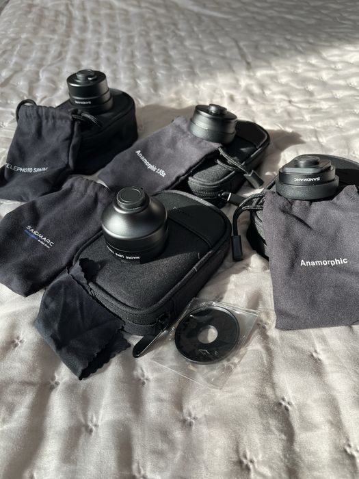 Обьективы, фильтры, штатив, рамка, свет от фирмы Sandmarc