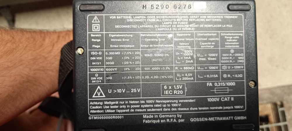 Aparat măsură METRISO 1000D