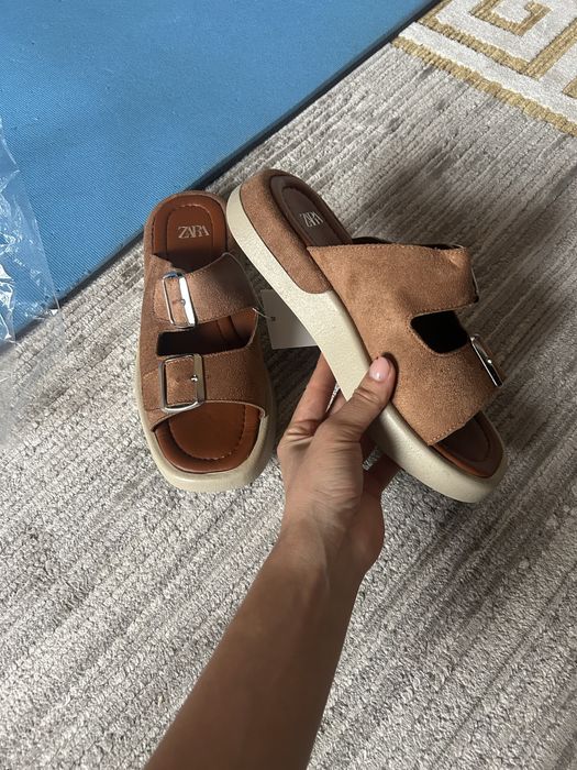 Шлепки новые зара