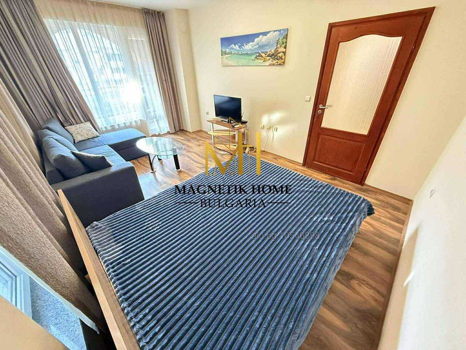 Уютен двустаен апартамент до морската градина в ж.к. Лазур