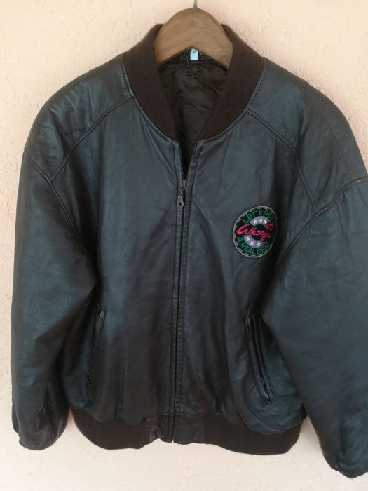 Geaca piele bărbați Real mărimea S