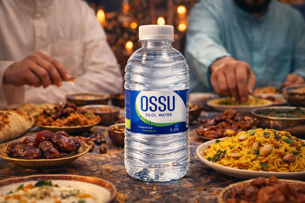 Ichimlik suvi Ramazonda iftorlik uchun ajoyib tanlov OSSU Zilol Water