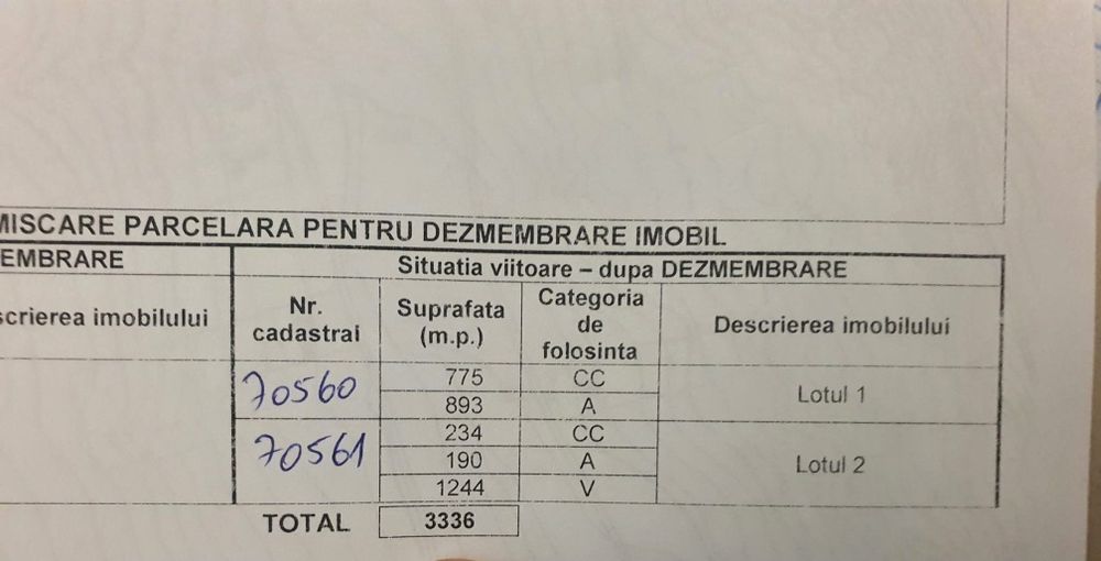 Casă bătrânească - 3,336 m2 Teren - Delea - Vaslui