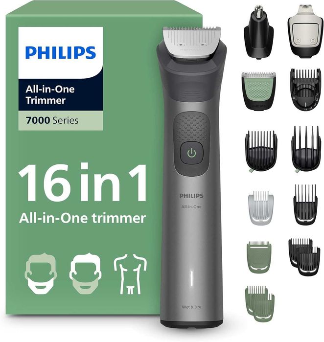 Philips Multigroom 7000 Series Многофункционален тример с 16 части