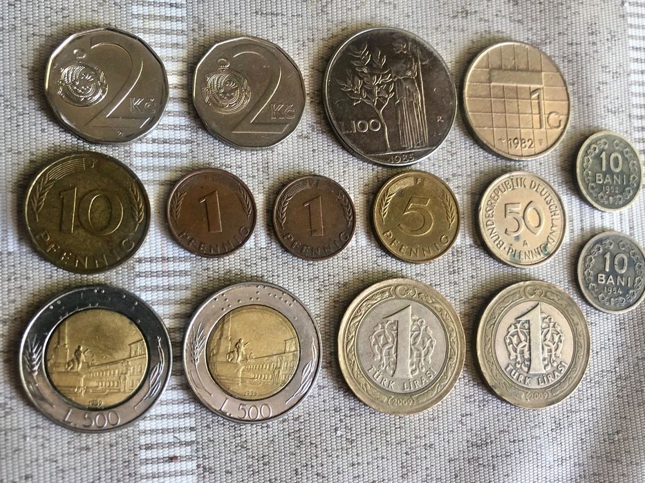 Лот от 15 европейски монети