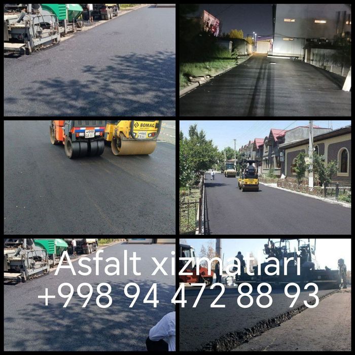 Асфалть xizmati  узбекистон буйлаб хизмат киламиз