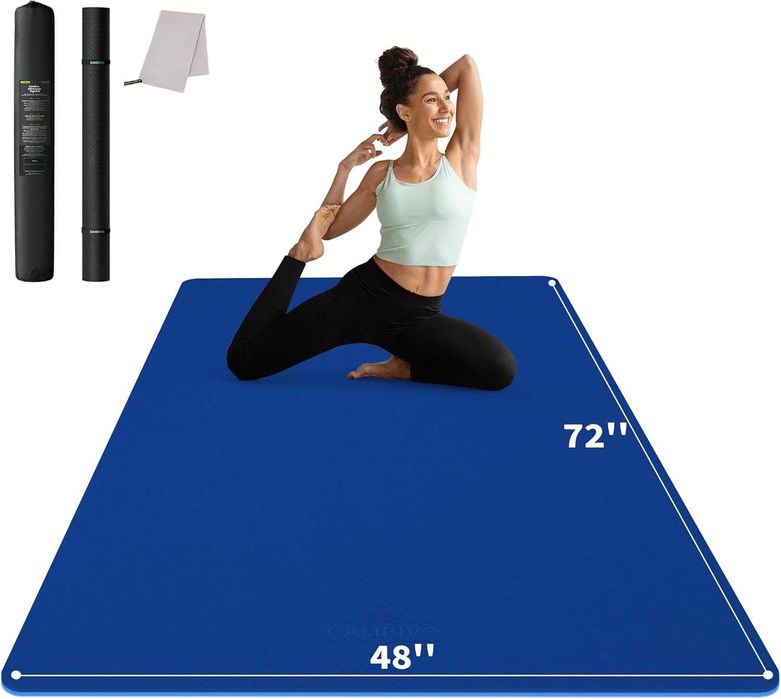 Голяма спортна постелка 183 x 122 см, за йога , фитнес , пилатес