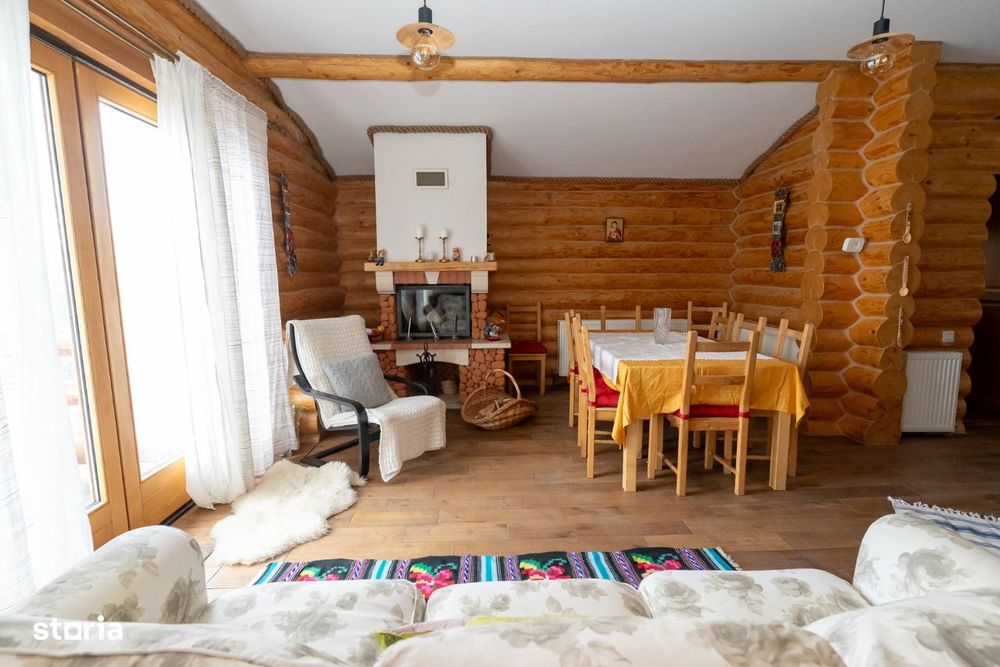 Casă premium din buștean,construită cu responsabilitate – 980 mp teren