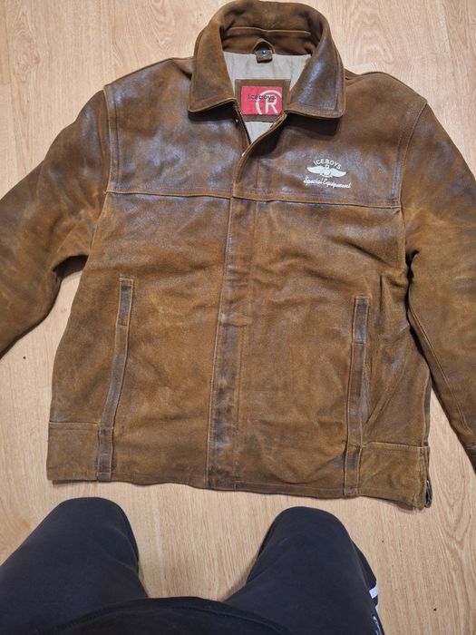 Мъжко яке XLестествена кожа с вътршен елек