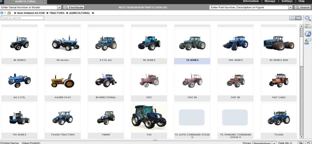 Instalare CNHI Case New Holland Industrial Fiat Ford catalog de piese