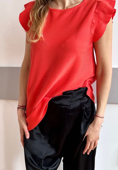 Нов авангардне арт панталон потур Zara & топ  Massimo Dutti