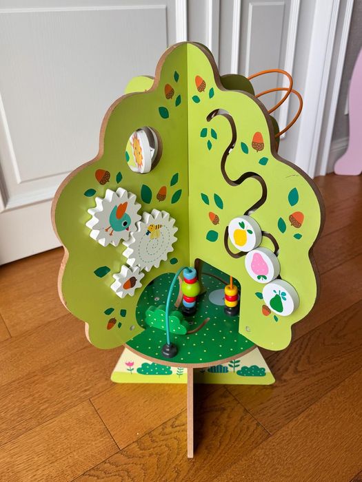 Copac activitati Montessori "My Wooden Activity Tree"