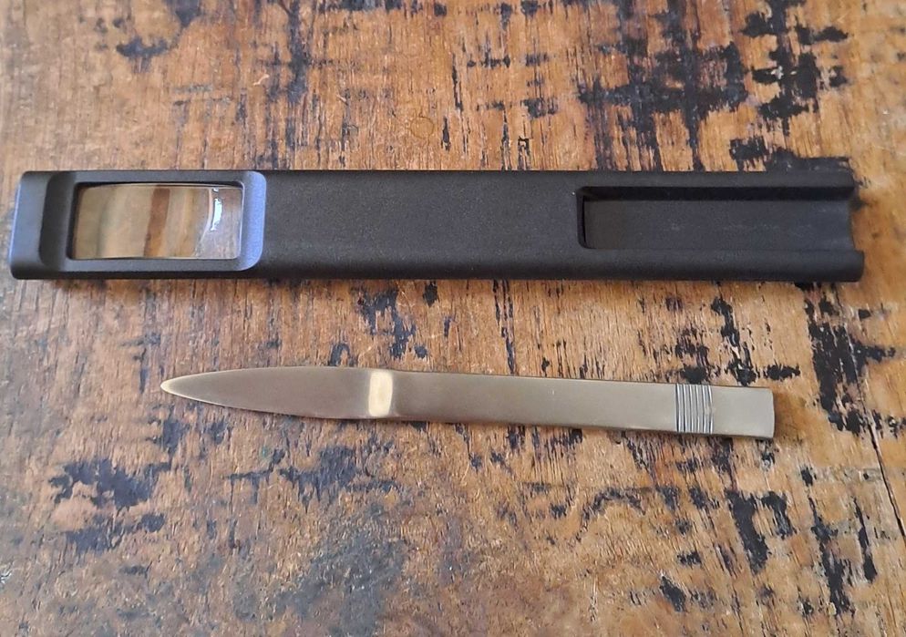 лупа с нож за отваряне на писма Henkels Хенкелс Германия Aachen Design