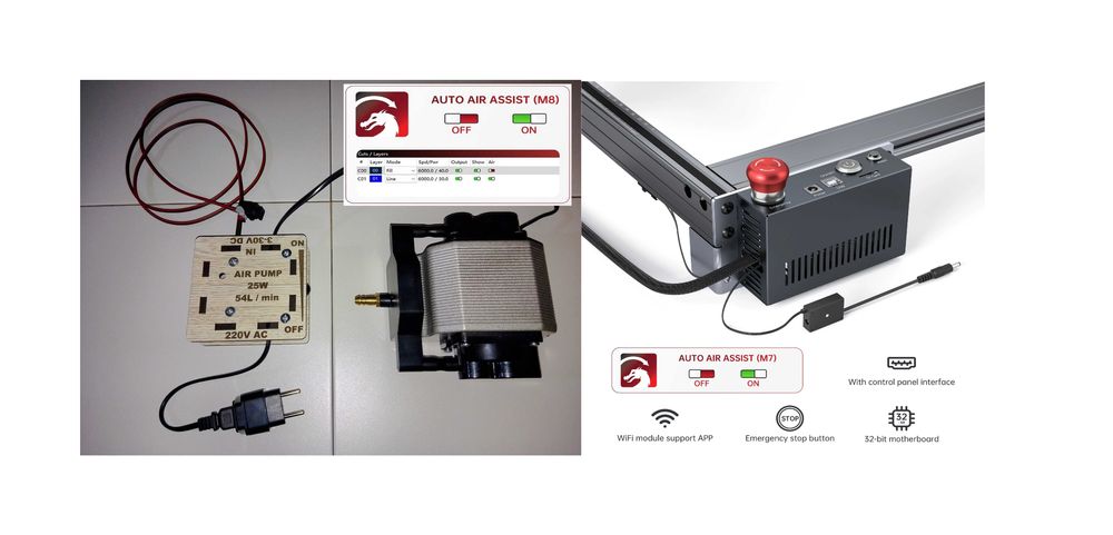 54L/min универсален КОМПРЕСОР AUTO AIR или КОНТРОЛЕР CNC лазер лазерно