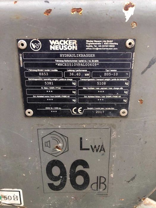 Miniexcavator Walker Newson 5,3 tone vanzare/ inchiriere