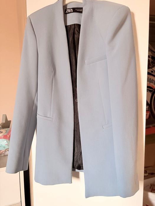 Светло-синьо сако Zara