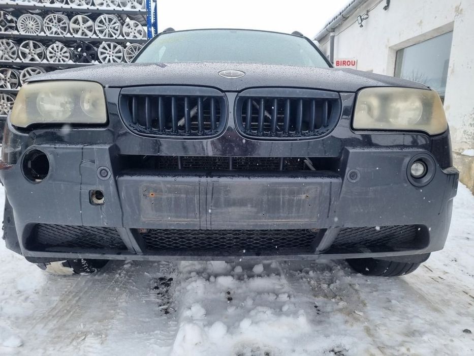 Bara fata BMW X3 E83 2006 - 2010 BLACK 668 (1459) Diesel model fara spalatoare far